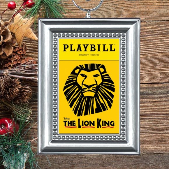 The Lion King‎ Broadway Musical Playbill Christmas Tree Ornament - Picture 1 of 3